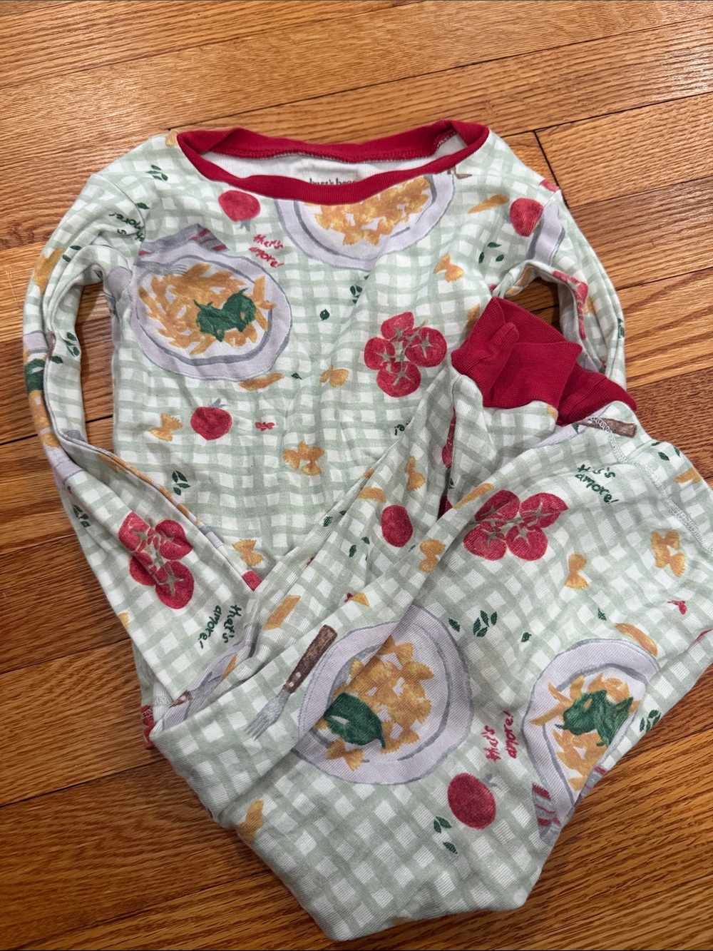 Burt's Bees Kids Italian Pasta Pajamas 5T